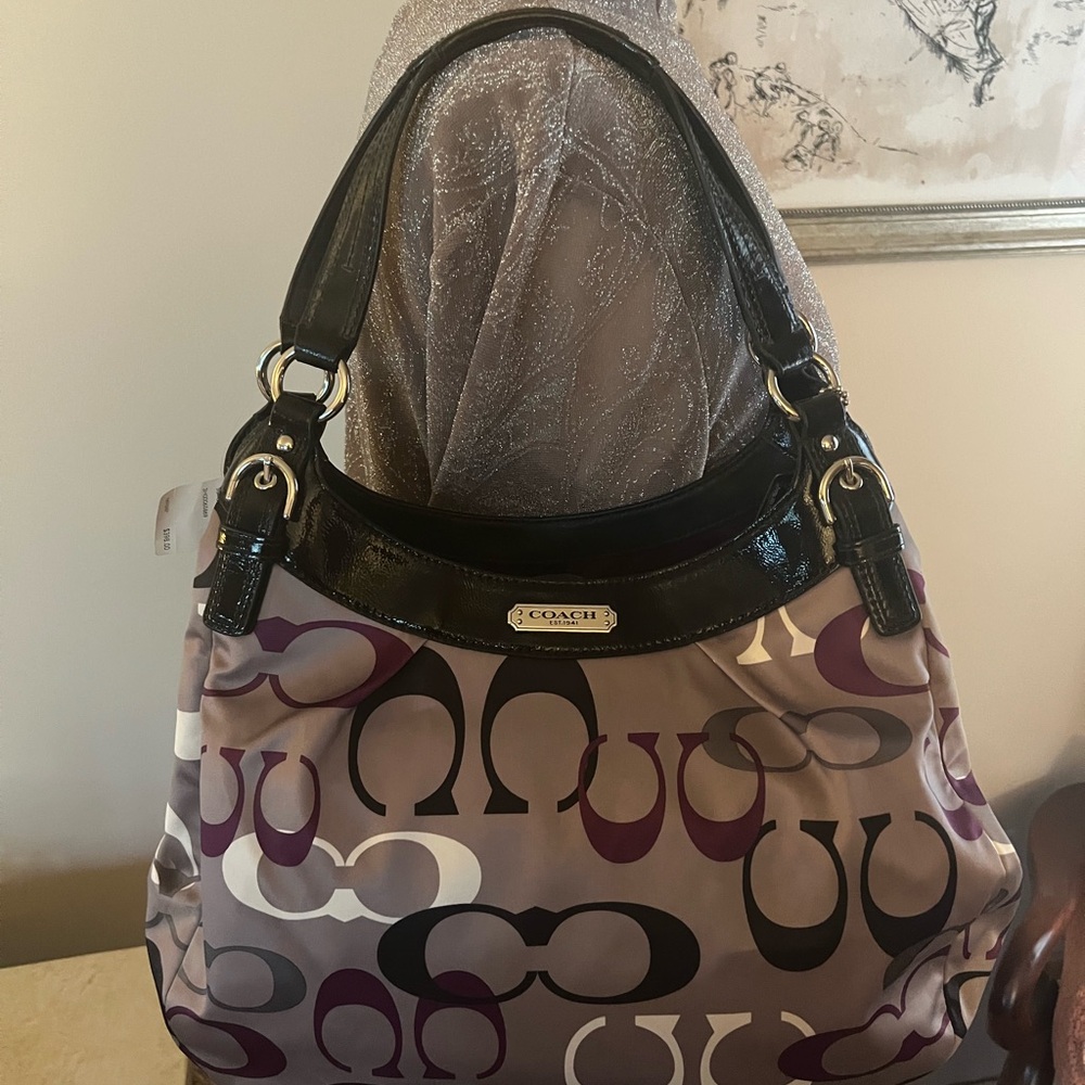 COACH Y2K VINTAGE BUNDLE SOHO OPTIC LARGE SIG HOBO, WALLET & SCARF ALL NWT!